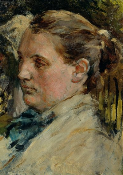 Female Study Head by Max Klinger