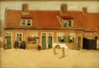 Old Houses in Scheveningen by Max Liebermann