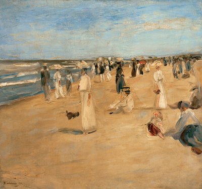 Beach at Noordwijk by Max Liebermann