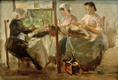 Brabant Lace Makers by Max Liebermann