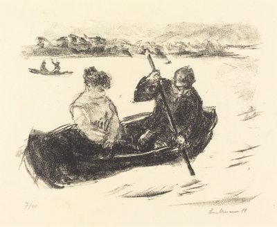 Canoeing, 1919 by Max Liebermann