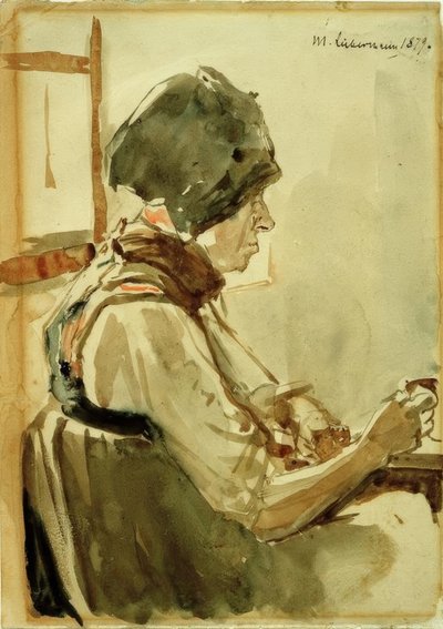 Woman from Dachau by Max Liebermann