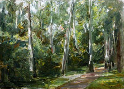 The Birch Avenue in Wannsee Garden to the Southwest by Max Liebermann