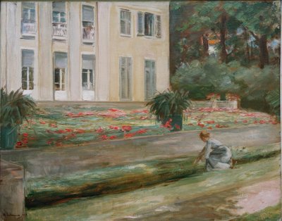 The Flower Terrace in the Wannsee Garden Facing Northwest by Max Liebermann