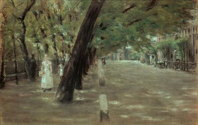 The Kirchenallee in St. Georg, Hamburg by Max Liebermann