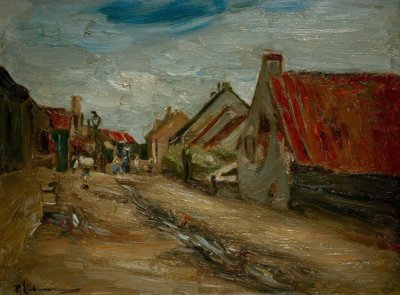 Village Street in Holland by Max Liebermann