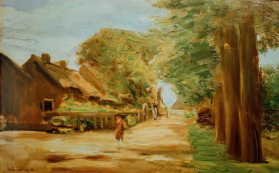 Village Street in Laren by Max Liebermann