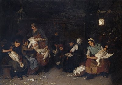 Goose Pluckers by Max Liebermann