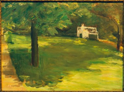 Garden Bench under the Chestnut Tree in Wannsee Garden by Max Liebermann