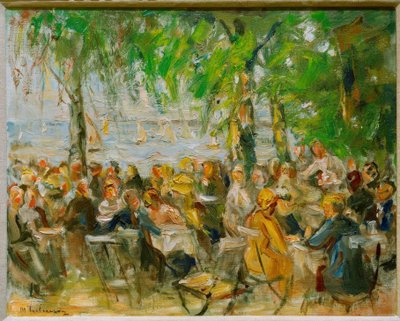 Garden Restaurant on the Havel by Max Liebermann