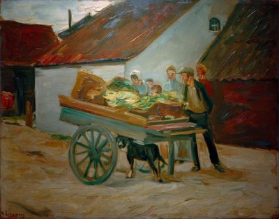Vegetable Cart – Dog Cart by Max Liebermann