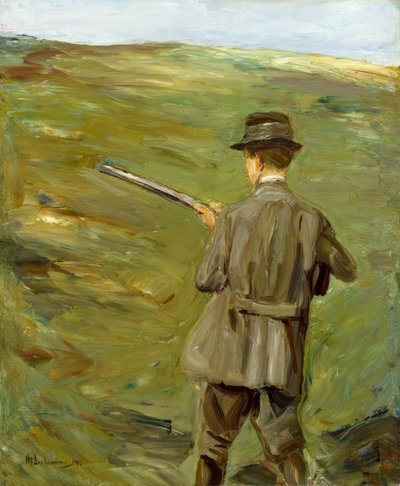 Hunter in the Dunes by Max Liebermann