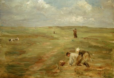 Potato Diggers in the Dunes of Zandvoort by Max Liebermann