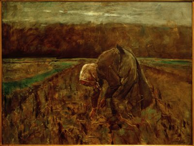 Potato Gatherer by Max Liebermann