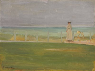 Lady at the Beach by Max Liebermann