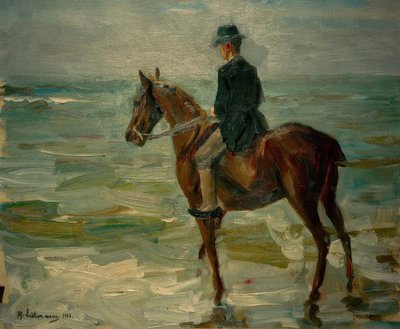 Rider by the Sea to the Left by Max Liebermann
