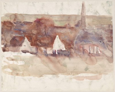 Sketch of a Cityscape by Max Liebermann