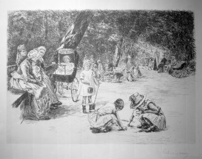 Playing Children by Max Liebermann