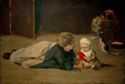 Playing Children – Study by Max Liebermann