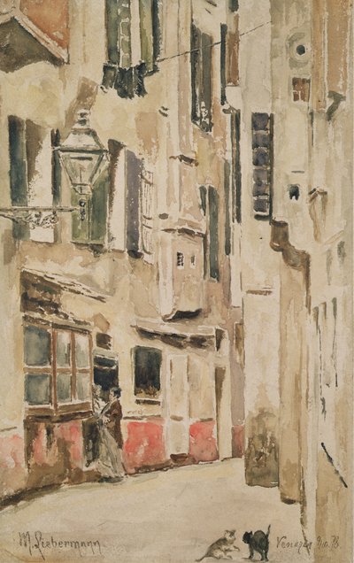 Venetian Street by Max Liebermann