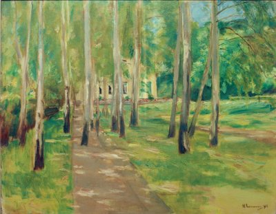 Wannsee Garden with Birch Avenue by Max Liebermann