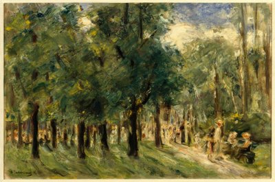 Path in the Tiergarten with Walkers by Max Liebermann