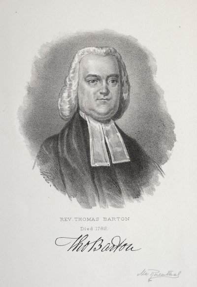 Rev. Thomas Barton by Max Rosenthal