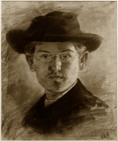 Self-Portrait with Hat by Max Slevogt