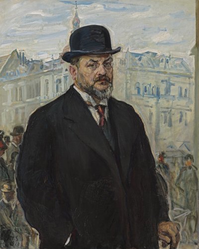 Self-Portrait with Black Hat by Max Slevogt