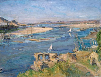 The Nile near Aswan, 1914 by Max Slevogt