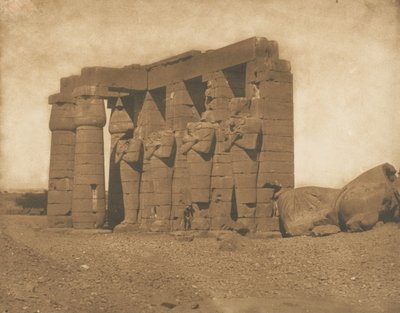 Colosses du Ramesséum, 1850 by Maxime Du Camp
