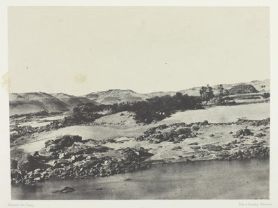 Entrance to the First Cataract, Upper Egypt by Maxime Du Camp