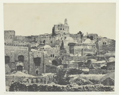 Jerusalem, Western Quarter; Palestine by Maxime Du Camp