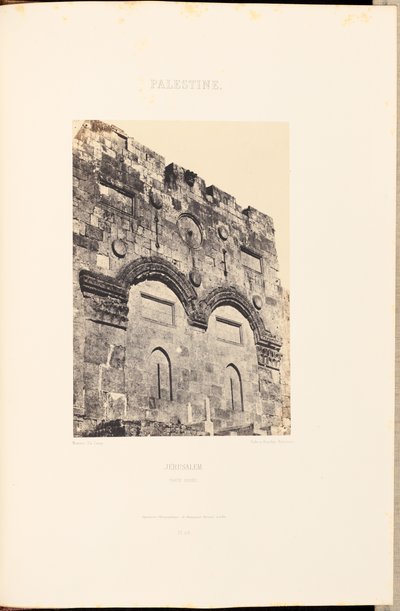 Palestine. Jerusalem. Golden Gate by Maxime Du Camp