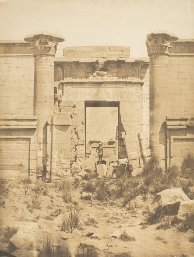 Propylaea of the Thutmoseum, at Medinet-Habou Thebes, 1849-50 by Maxime Du Camp