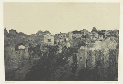 Western Quarter, Jerusalem; Palestine by Maxime Du Camp