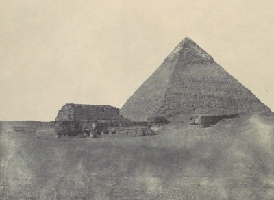 Middle Egypt. Pyramid of Chephren by Maxime Du Camp
