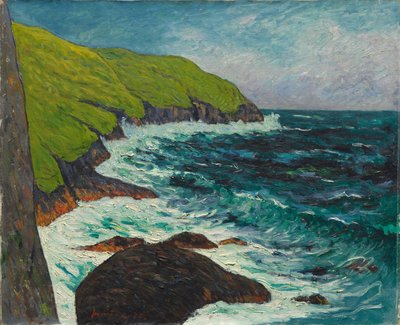 The Cliffs at Beg-ar-Fry, Saint-Jean-du-Doigt by Maxime Emile Louis Maufra