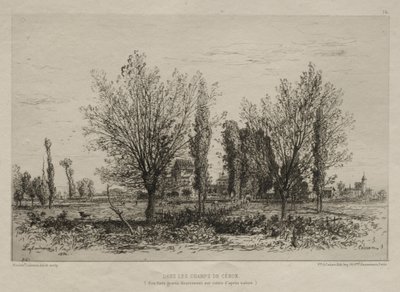 In the Fields of Cénon by Maxime Lalanne