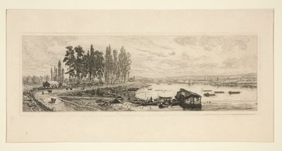 The Seine at Argenteuil by Maxime Lalanne