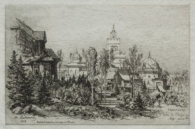 The Algerian Palace at the Trocadero by Maxime Lalanne