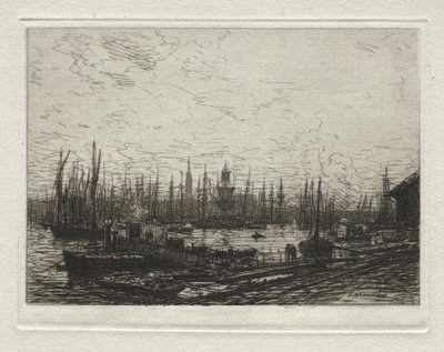 The Port of Bordeaux, Evening by Maxime Lalanne