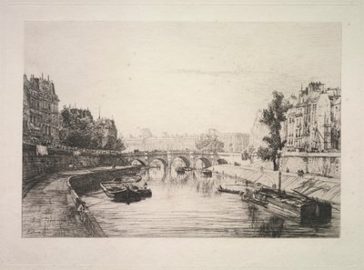 View from St. Michel Bridge by Maxime Lalanne
