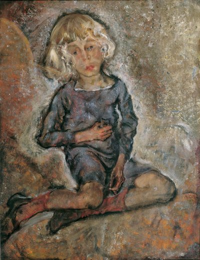 Portrait of Manfred Osthaus as a Boy by Maximilian Oppenheimer