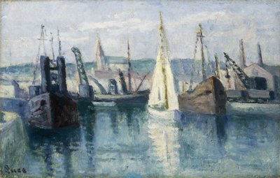 Dieppe, A Basin by Maximilien Luce