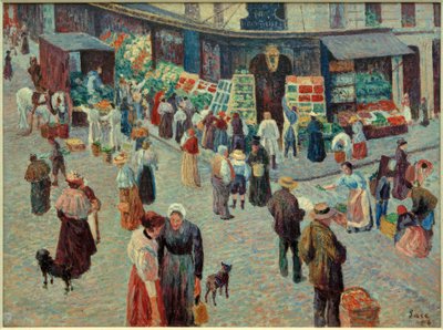 Grocery Store, Rue des Abbesses by Maximilien Luce