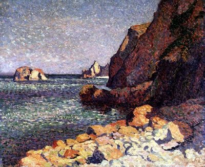 Sea and Rocks, Agay by Maximilien Luce