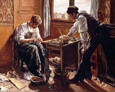 Shoemakers, the Two Givort Brothers by Maximilien Luce