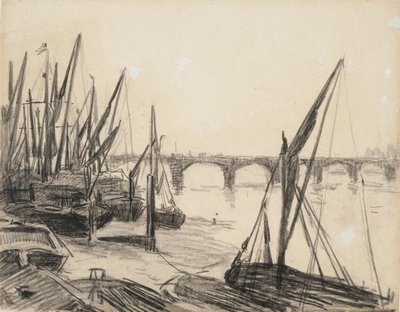 The Thames at Vauxhall Bridge by Maximilien Luce