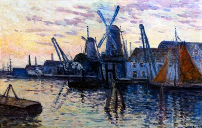 Windmills in Holland, 1908 by Maximilien Luce
